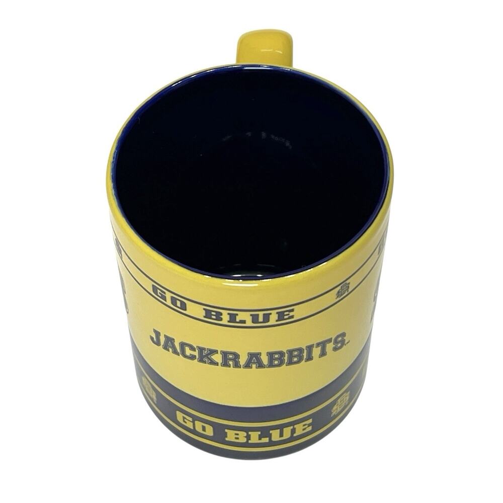 SDSU Jackrabbits Blue Yellow Mug South Dakota State Ceramic Cup Go Jacks Sports - Picture 5 of 8
